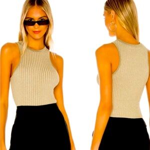 NWT SUPERDOWN GOLF RIBBED TANK TOP XS